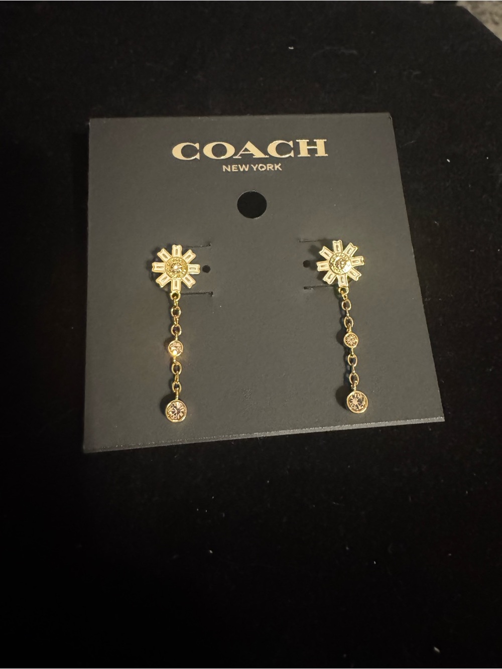 Coach Daisy Drop Earrings